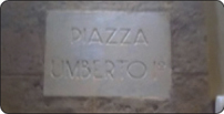 Non si scrive piazza Umberto I°, ma piazza Umberto I