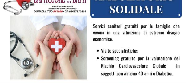 Batticuore Batti Onlus ETS inaugura l’Ambulatorio Solidale a Marsala