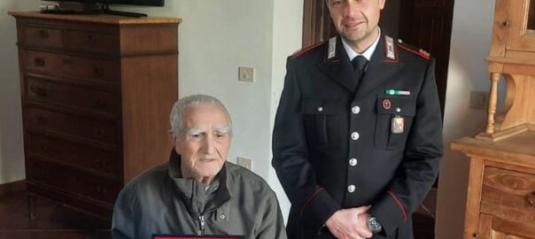 I Carabinieri festeggiano i 101 anni del Vice Brigadiere Michele Di Figlia