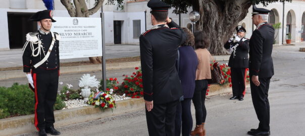 Commemorazione del 7° anniversario dell’uccisione del maresciallo capo Silvio Mirarchi