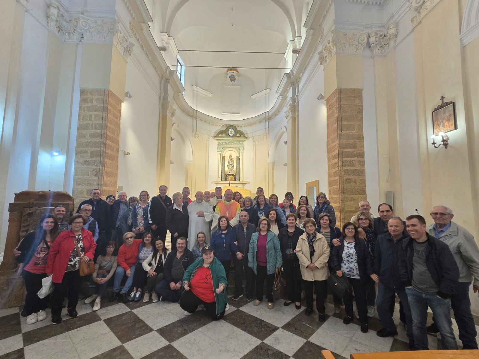 Visita a sorpresa del Vescovo di Mazara del Vallo, Angelo Giurdanella