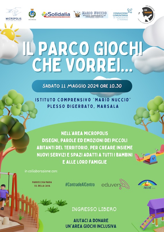 Nello spazio Micropolis Marsala, l’iniziativa “Il parco giochi che vorrei” per dare voci ai bambini