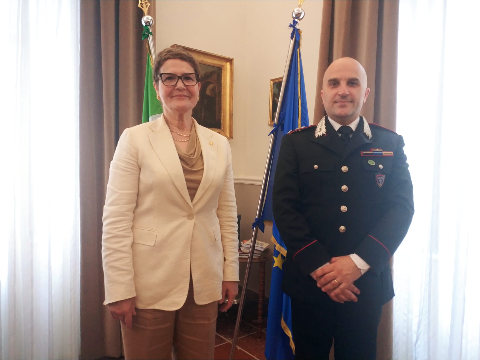 Il Prefetto di Trapani incontra il responsabile del Reparto Carabinieri del Parco Nazionale dell’Aspromonte