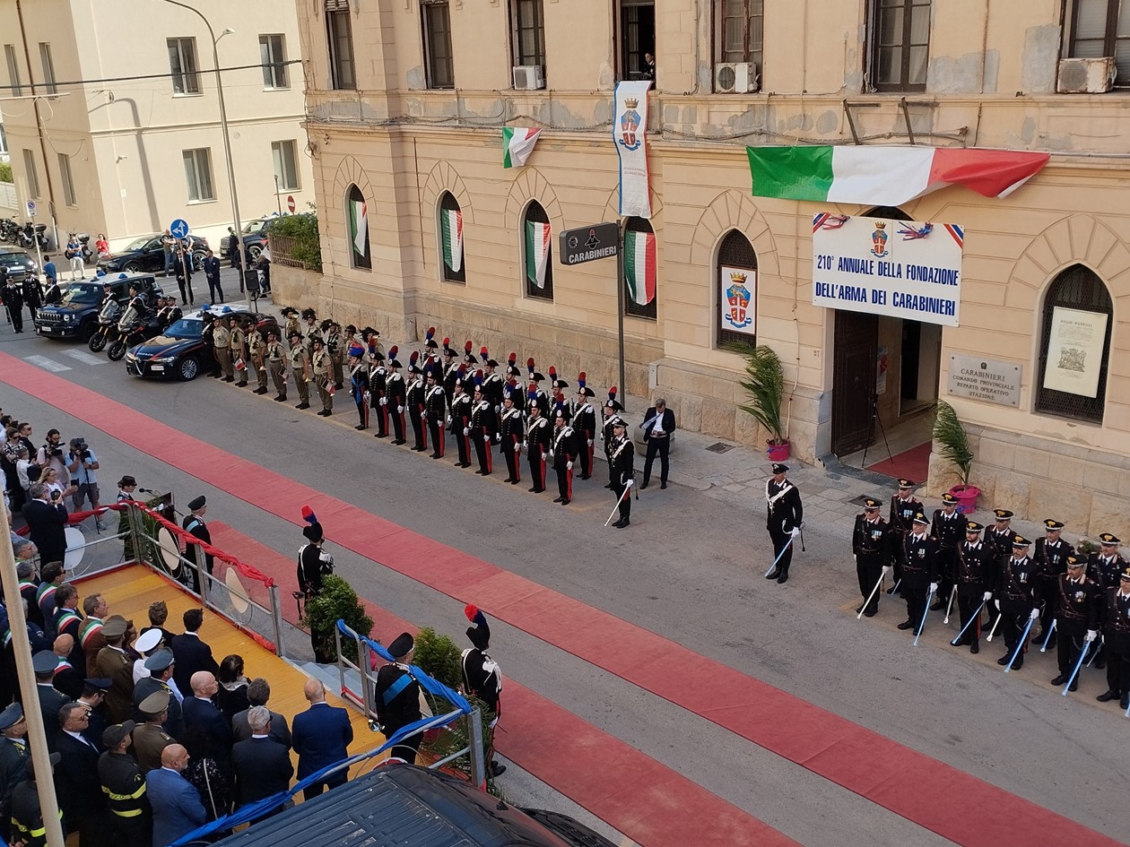 Trapani: 210* Anniversario della Fondazione dell’Arma dei Carabinieri