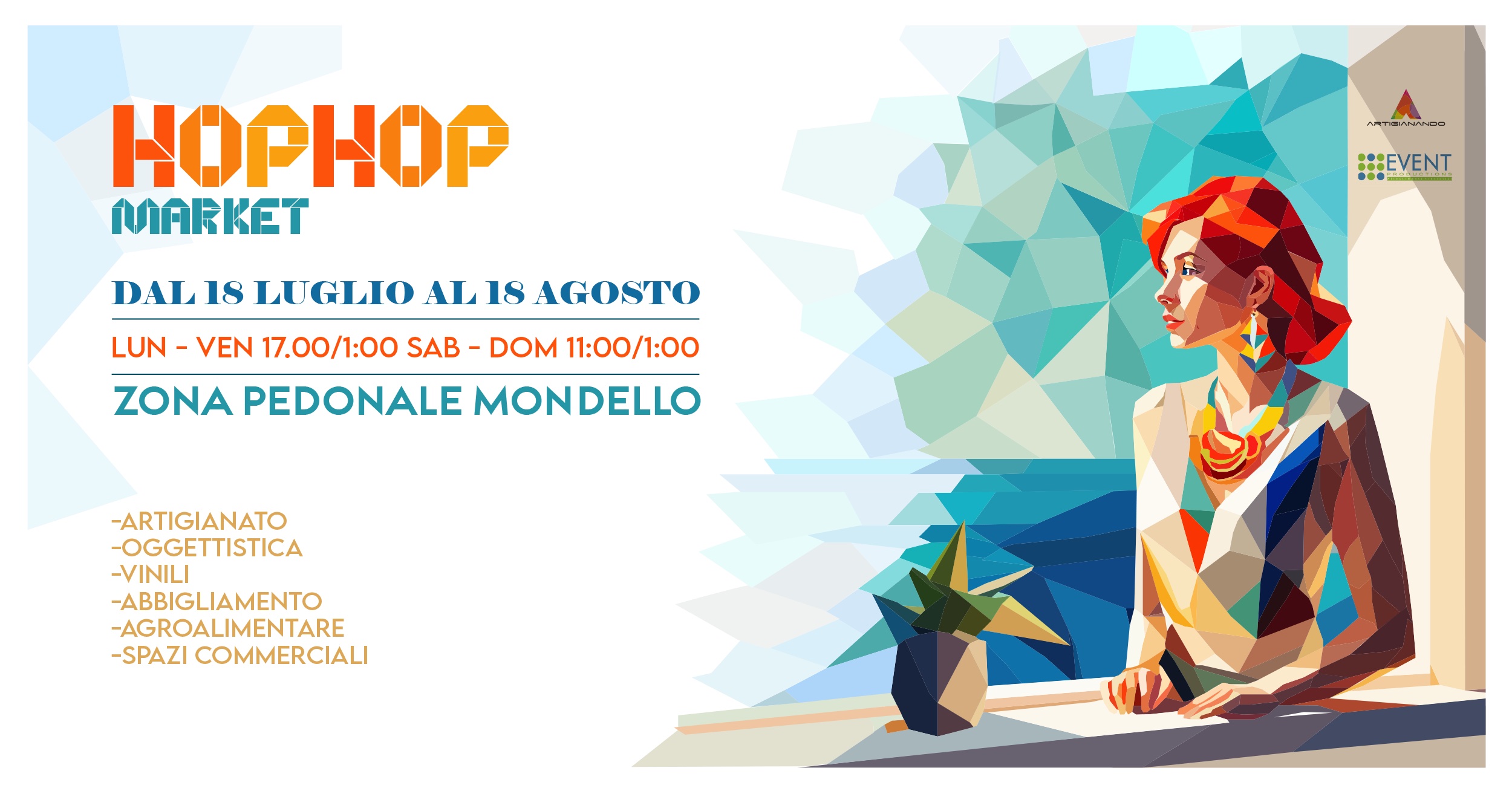 La mostra mercato Hop Hop Market fa tappa a Mondello: un mese dedicato all’artigianato siciliano con prodotti agroalimentari siciliani e area food