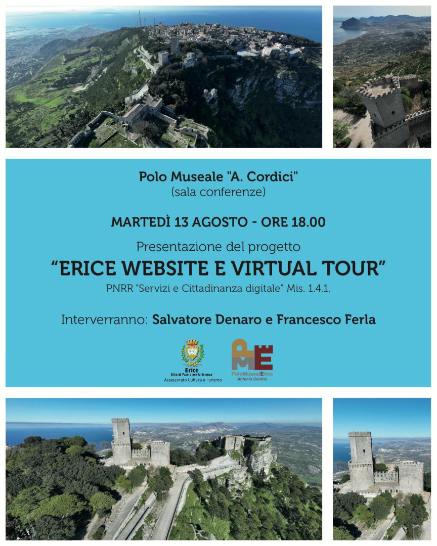 Erice si proietta nel futuro digitale: presentazione del progetto “Erice website e virtual tour”