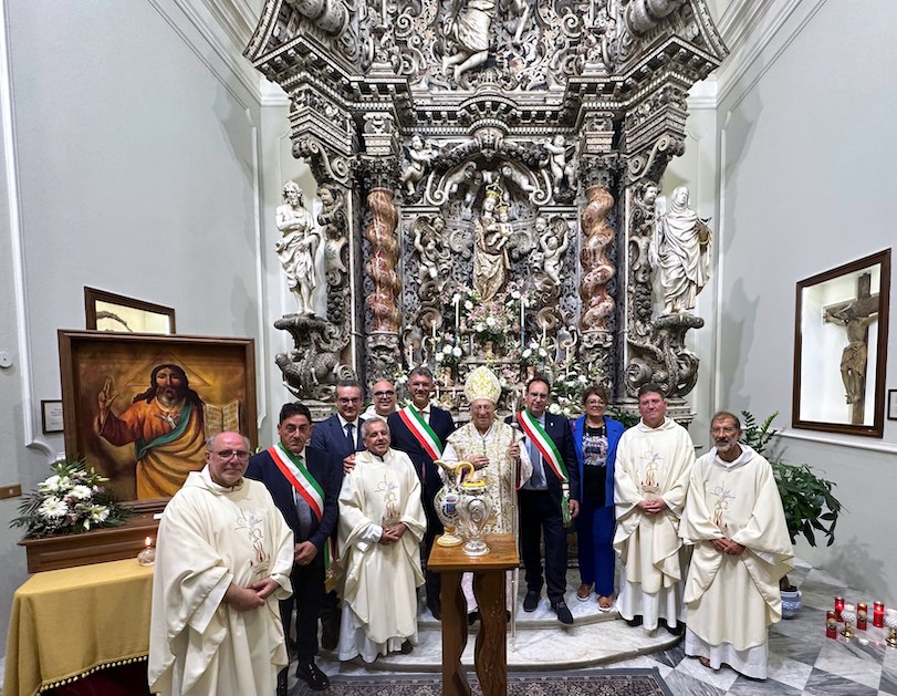 Festa di Maria Santissima di Gibilmanna (Cefalù). E’ stata la comunità di Gangi a offrire l’olio per lampada votiva