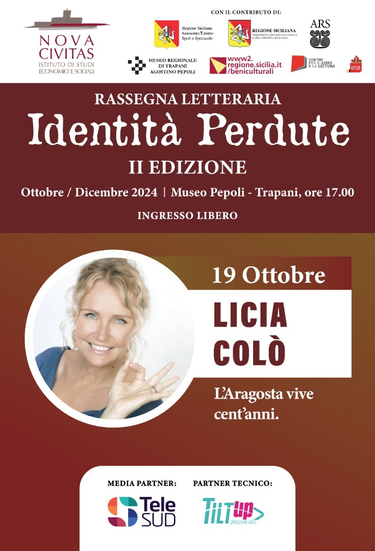 “Identità perdute”: al via la rassegna letteraria. Domani il primo appuntamento con Licia Colò al Museo Regionale Agostino Pepoli 