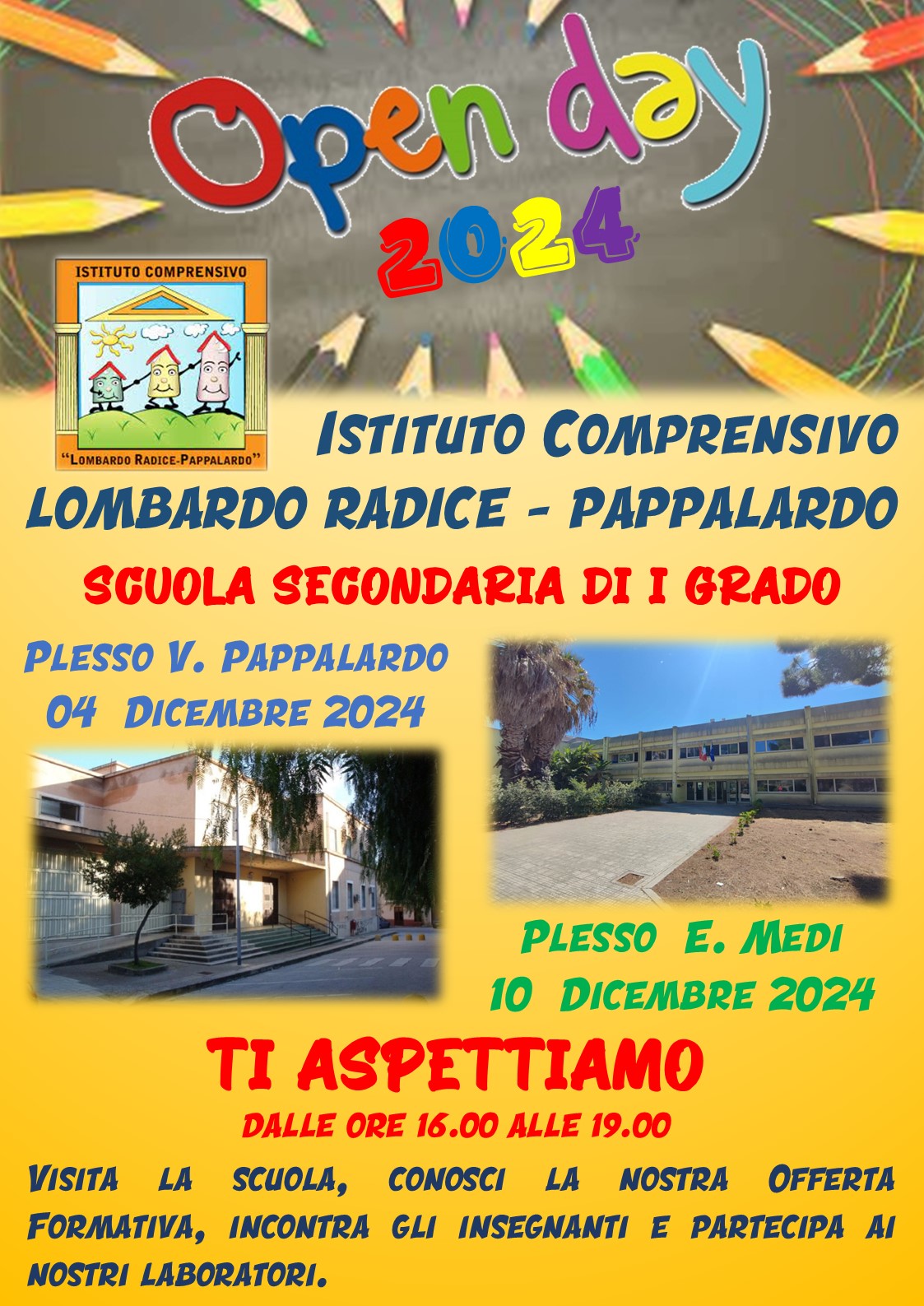 L’Istituto Lombardo Radice-Pappalardo apre la Scuola Secondaria di I grado al territorio nelle giornate di OPEN DAY