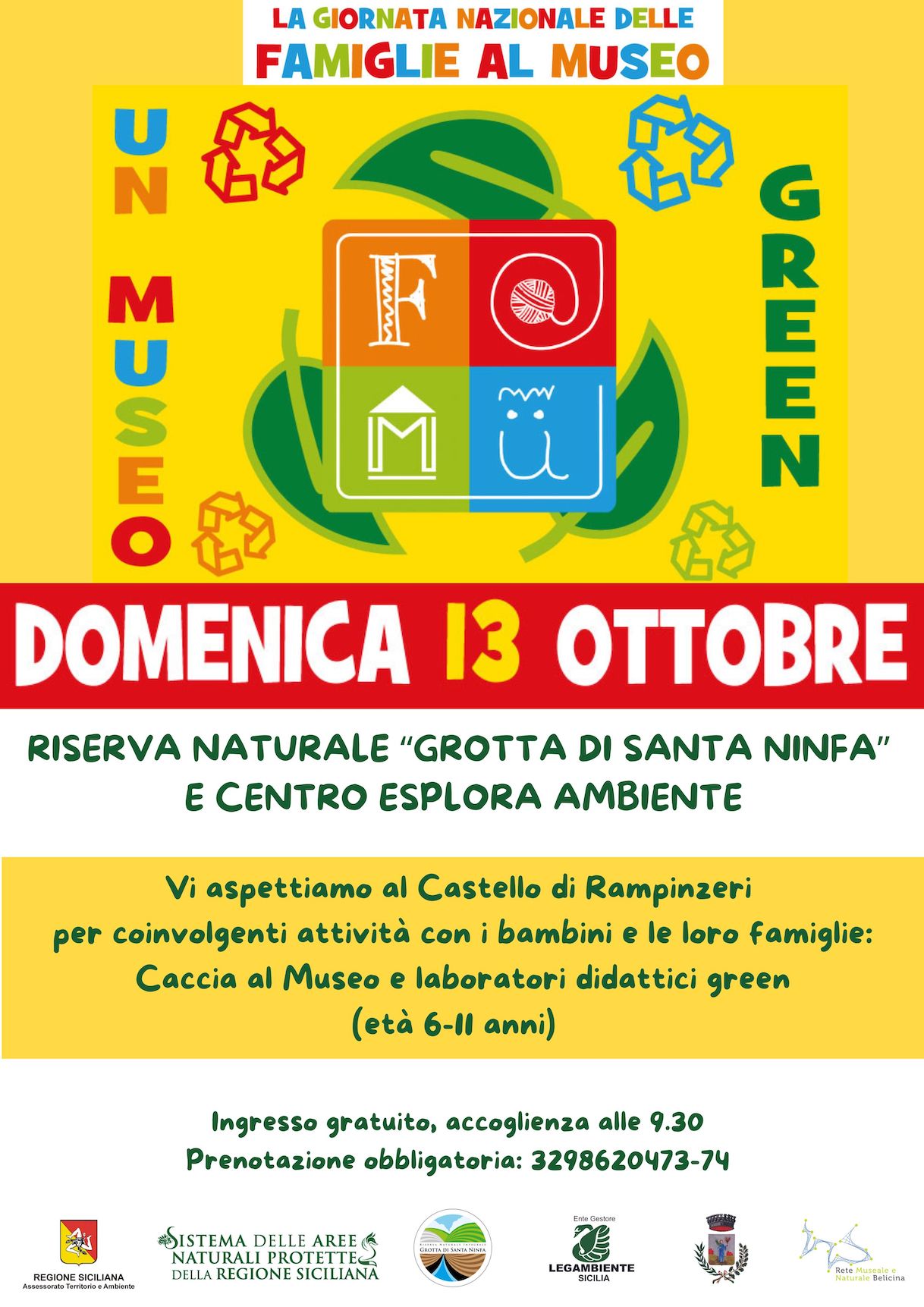 Giornata nazionale delle famiglie al museo. Caccia al mueo, laboratori green e visite guidate al Centro esplora ambiente