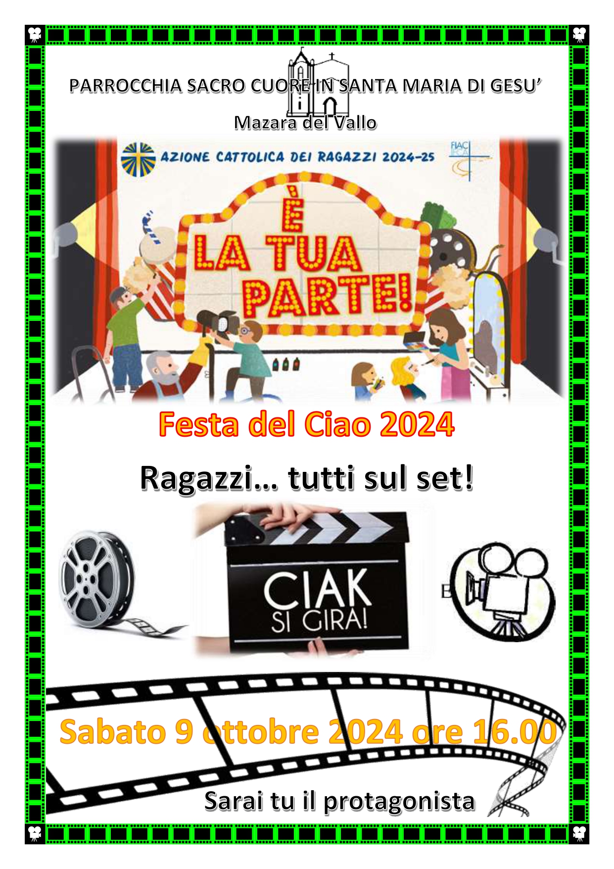 Azione Cattolica Ragazzi – Festa del Ciao 2024 – Tutti sul set”