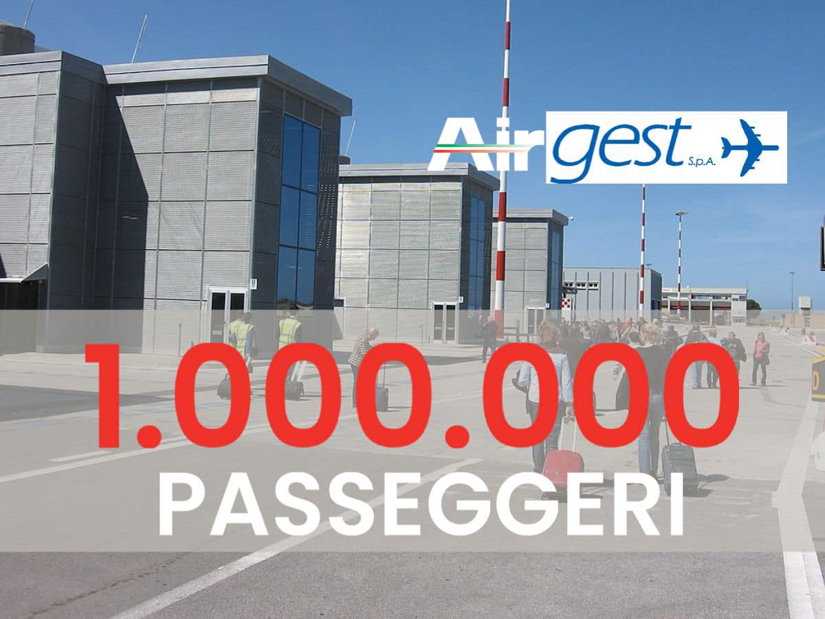 L’aeroporto di Trapani Birgi conferma il milione di passeggeri per il secondo anno consecutivo